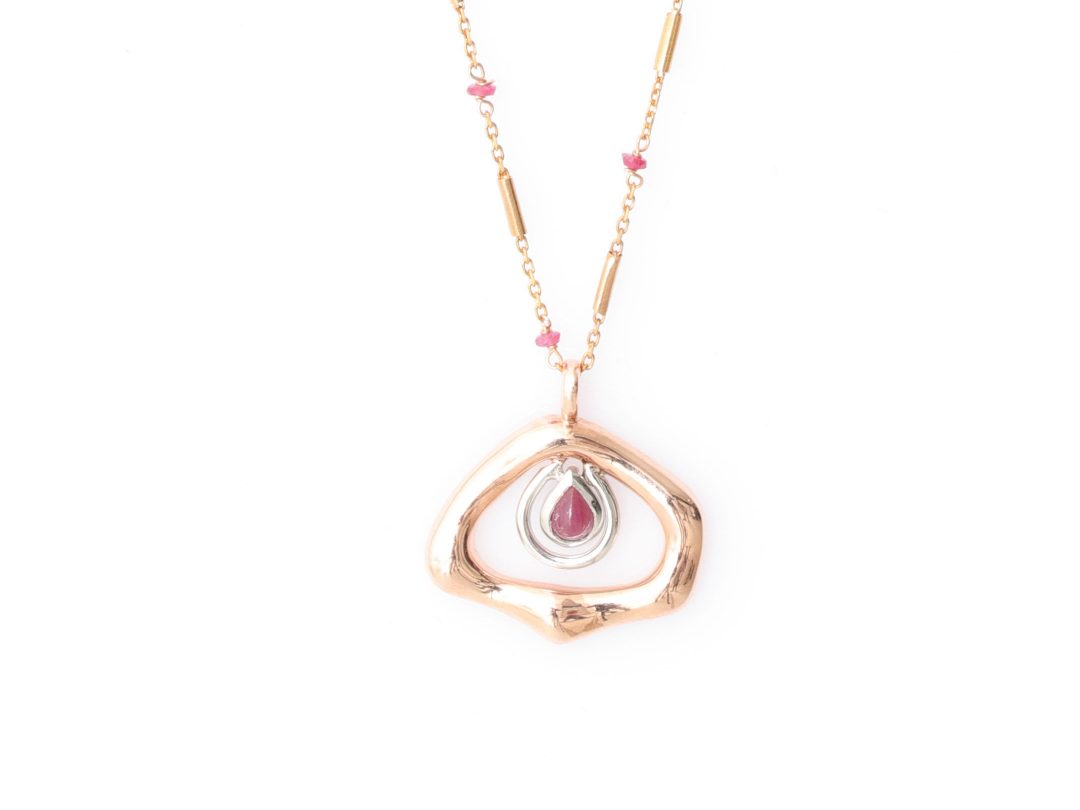 Essence Long Gemstone Chain Necklace