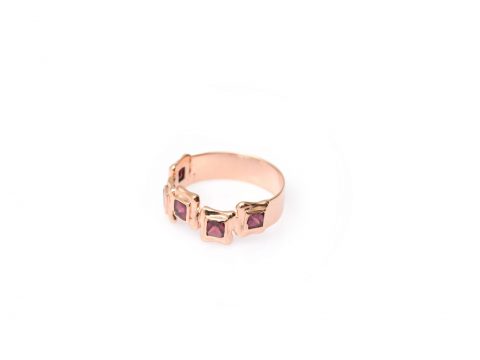 Perfect Square Sequence Plate Ring
