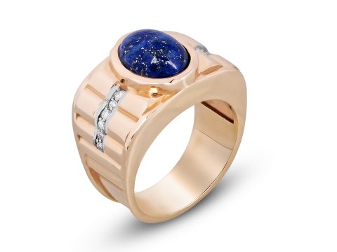 Lapis Lazuli Thick Merdiven Ring