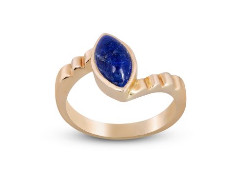 Lapis Lazuli Thin Merdiven Ring